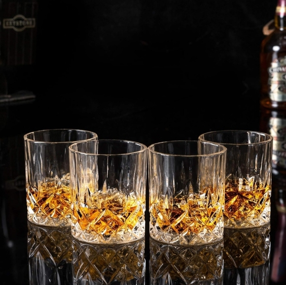 Crystal whisky glass set of 4 - Picture 7 of 10
